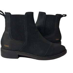 TOMS WOMENS ANKLE BOOTS LEATHER FALL Sz 9